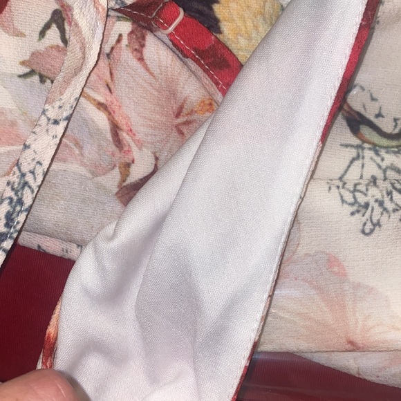 Floral, beige, spaghetti strap, v neck, midi to maxi, day to night, summer dress - Picture 10 of 10